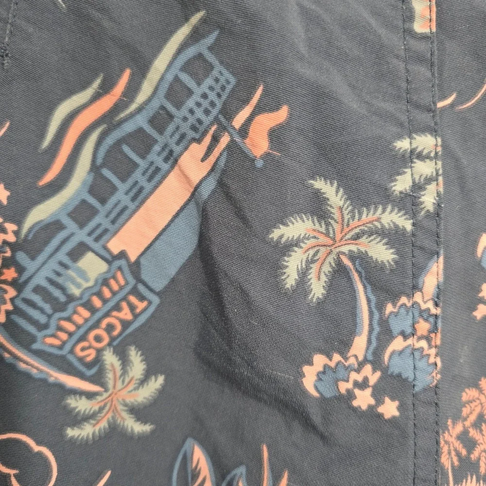 Patagonia Men's Board Shorts‎ Size 28 Tropical Taco Print Drawstring Swim Trunks